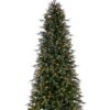 9′ Douglas Fir Slim Christmas Tree w/1600 Low Voltage 3mm Lights